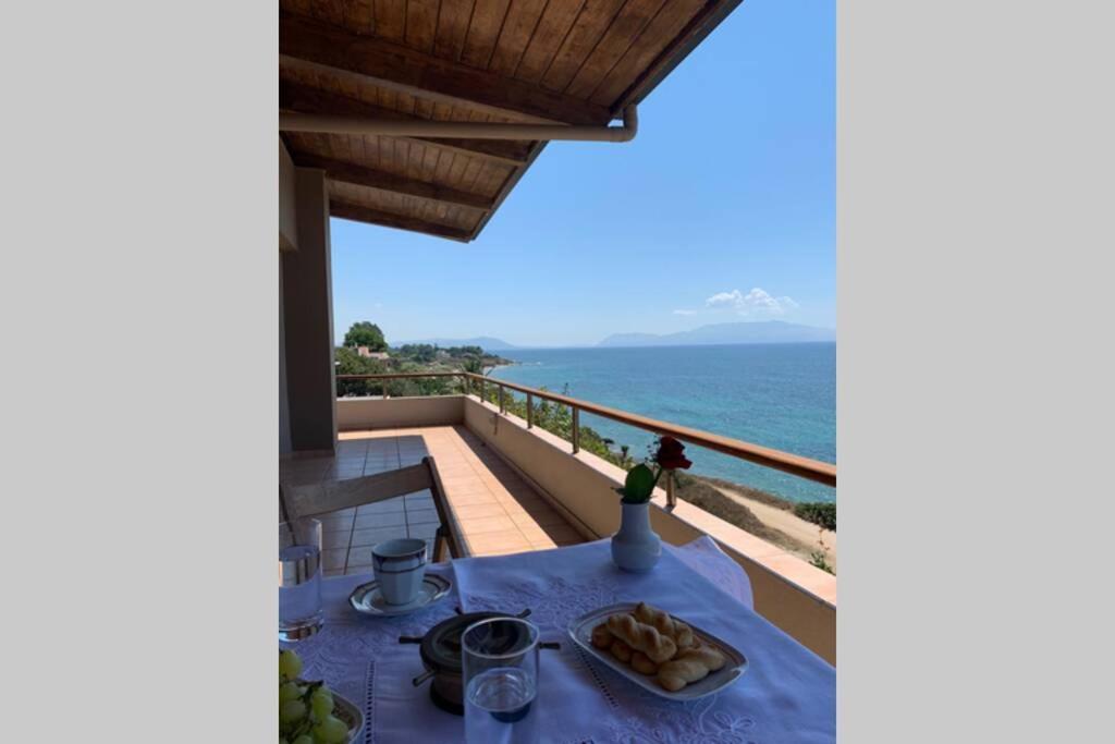 360º Suite With Endless Views To The Ionian Sea Mytikas (Epirus) Exterior foto